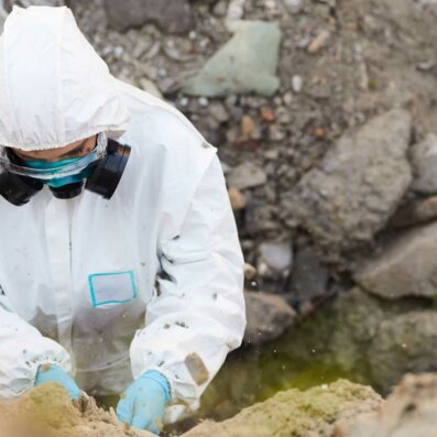 ml-and-associates-geotechnical-engineers-biologist-taking-samples-of-rocks-contaminated-sites-investigation